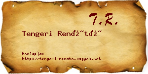 Tengeri Renátó névjegykártya