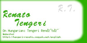 renato tengeri business card
